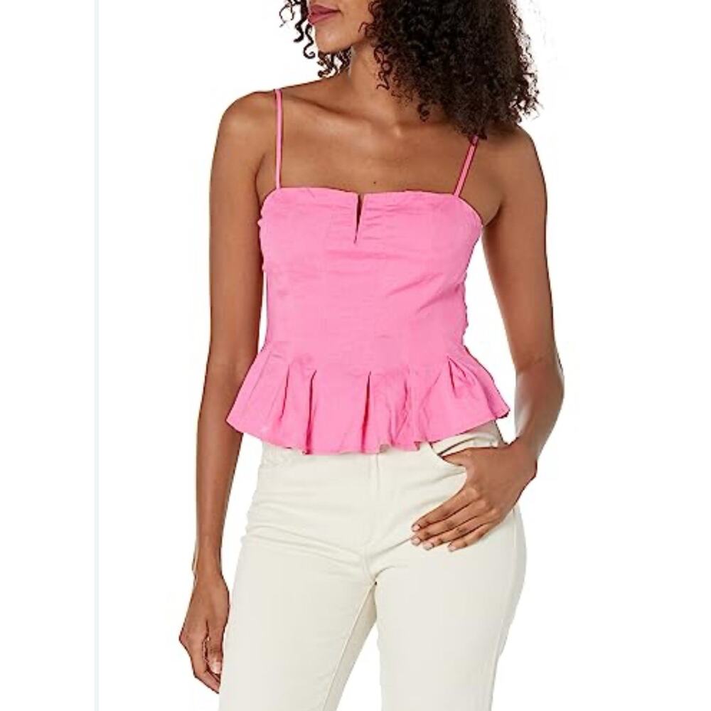 ASTR the Label Women's Rhonda top Size Medium M In Pink Spaghetti Strap Summer